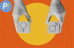 Imagen de los géneros representando la desigualdad de género