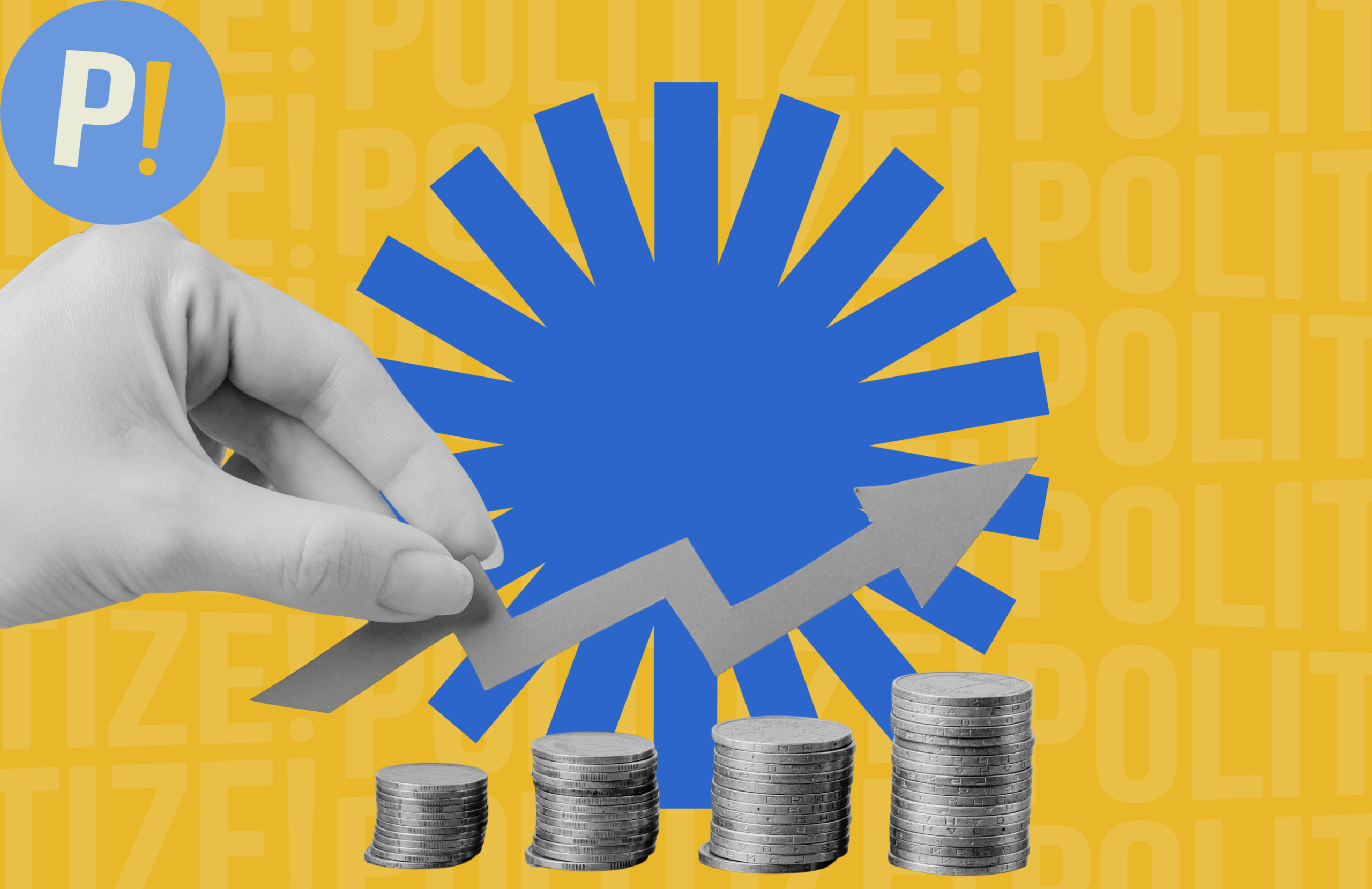 Imagen de monedas que representan la tasa de interés.