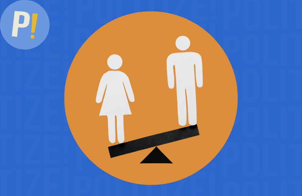 Imagen de un columpio que representa la desigualdad de género.