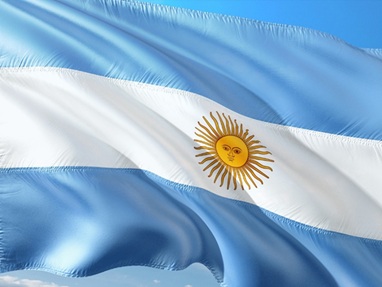 Bandeira da Argentina. Fonte: Pixabay